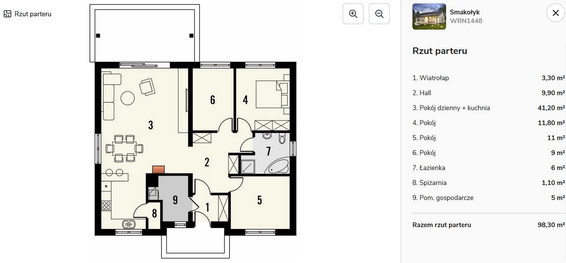 Działka budowlana 952m2 Tarkowo Dolne plus projekt domu SMAKOŁYK