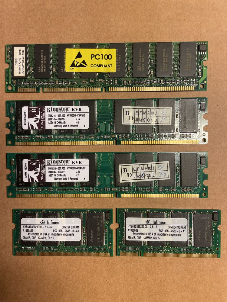 pack memoria RAM portatil e desktop