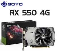 [NOVO] SOYO AMD Radeon RX 550 4GB GPU GDDR5 14nm 6pin Placa Gráfica