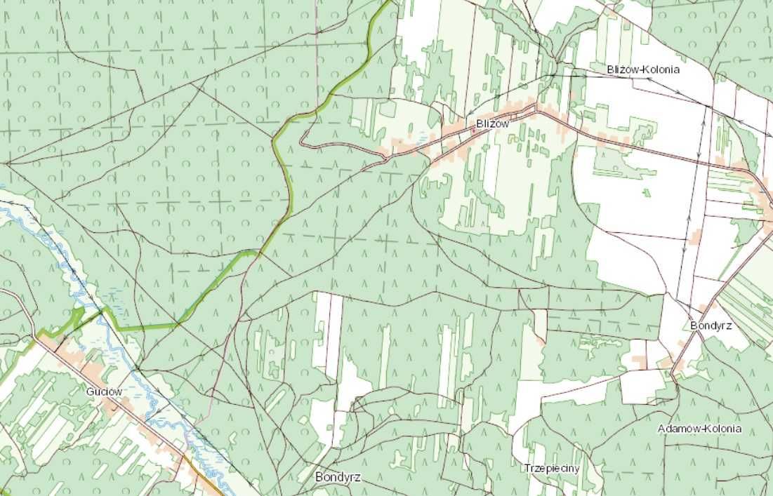 Działka budowlana 0,5ha w Bliżowie