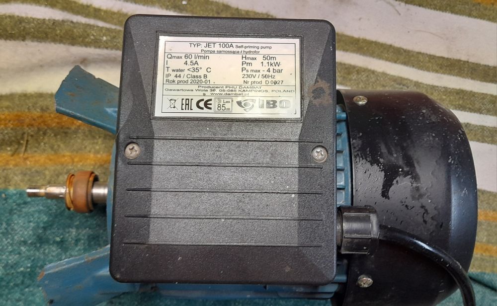 Silnik pompy wody do podlewania 1.1kw marki IBO 230v