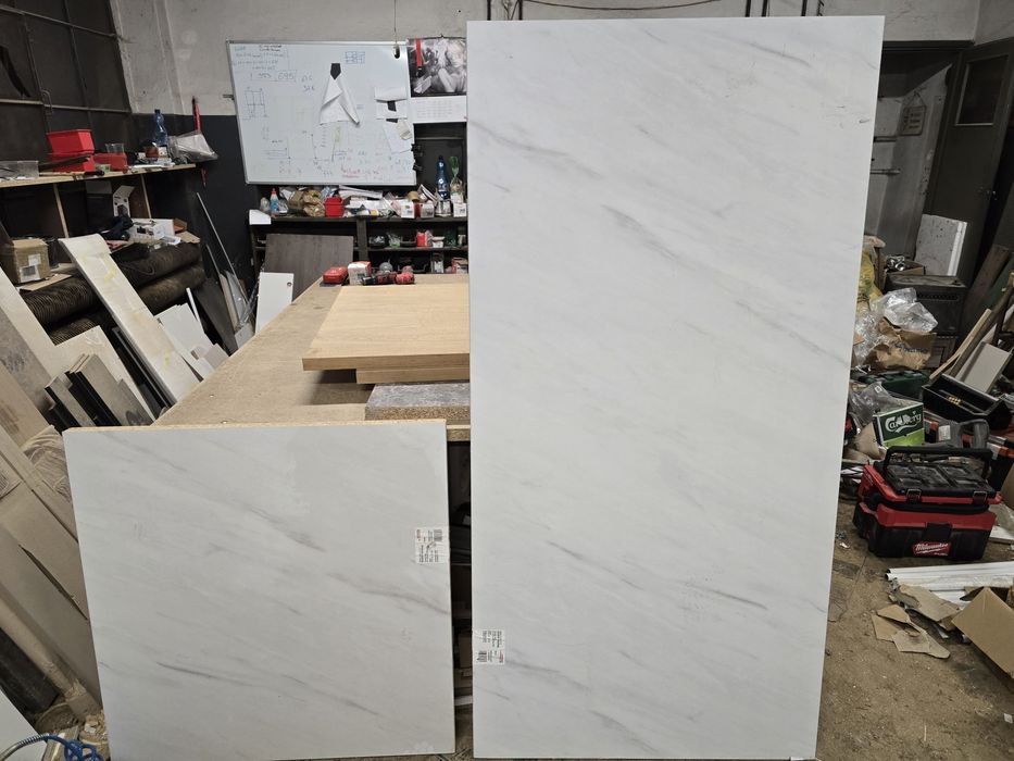 Blat kuchenny imitacja białego marmuru