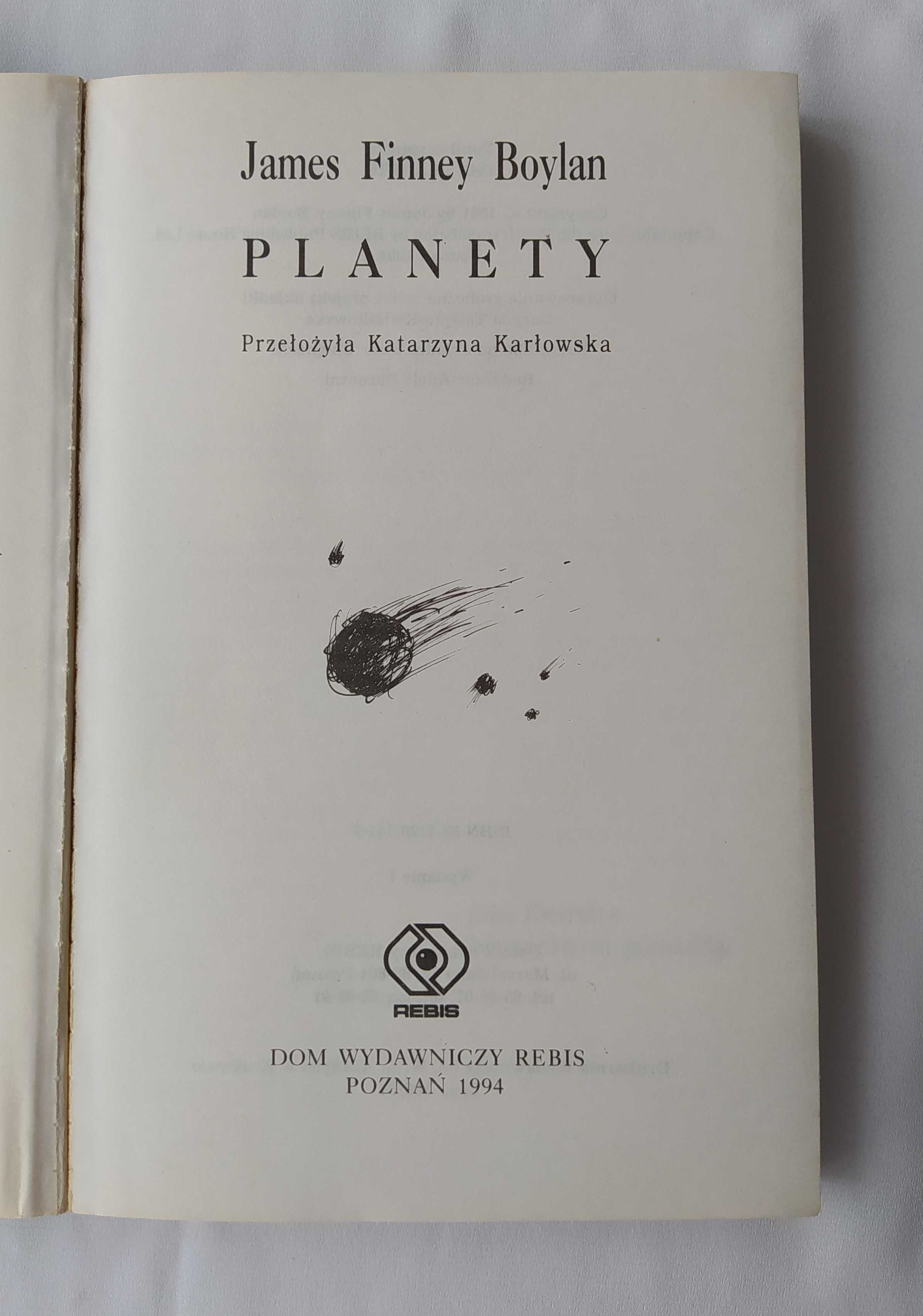 PLANETY – James Finney Boylan