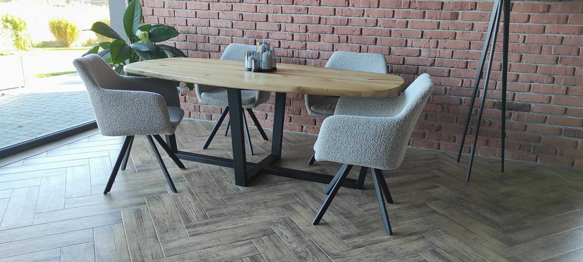 stół dębowy owal 200x100  producent dostępny od ręki nowość