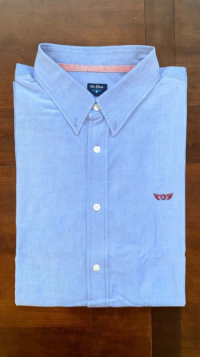 Camisa Mr. Blue Algodão Azul Regular Fit
