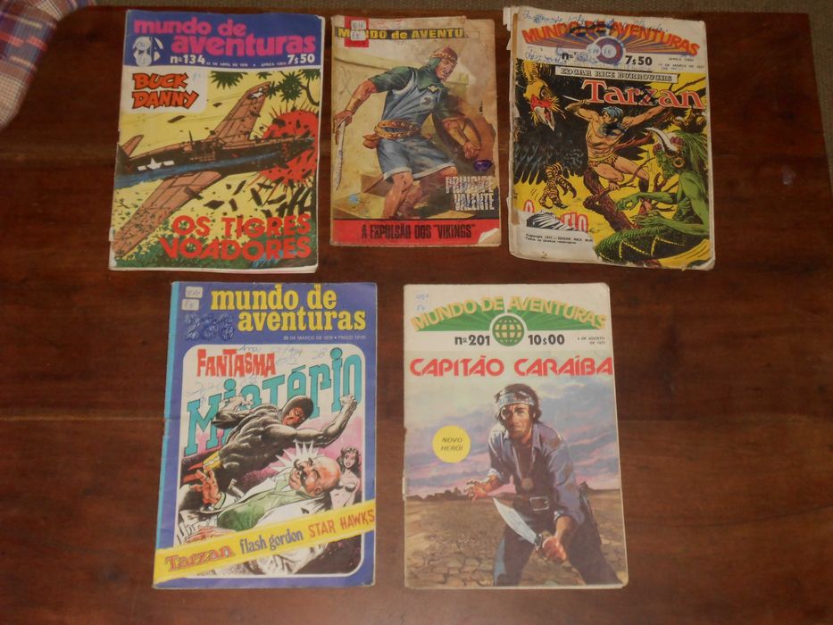 Revistas antigas Mundo de Aventuras anos 70-80