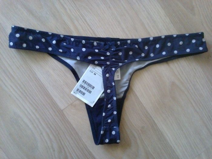 Granatowe Stringi H&M