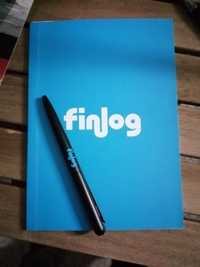 Caderno folhas lisas + caneta