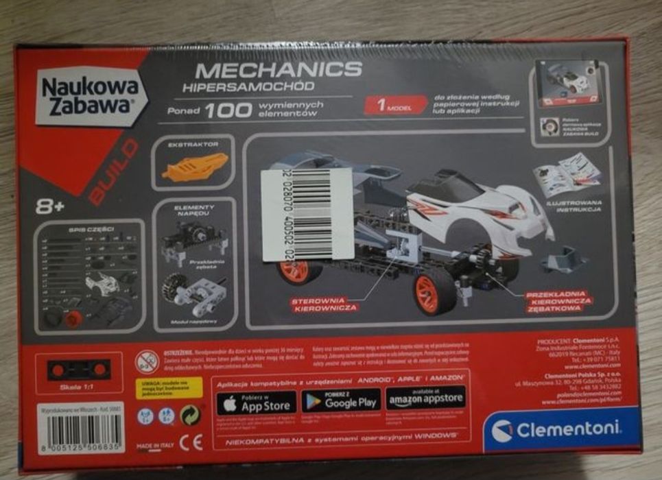 NOWY zestaw Clementoni laboratorium mechaniki 50683