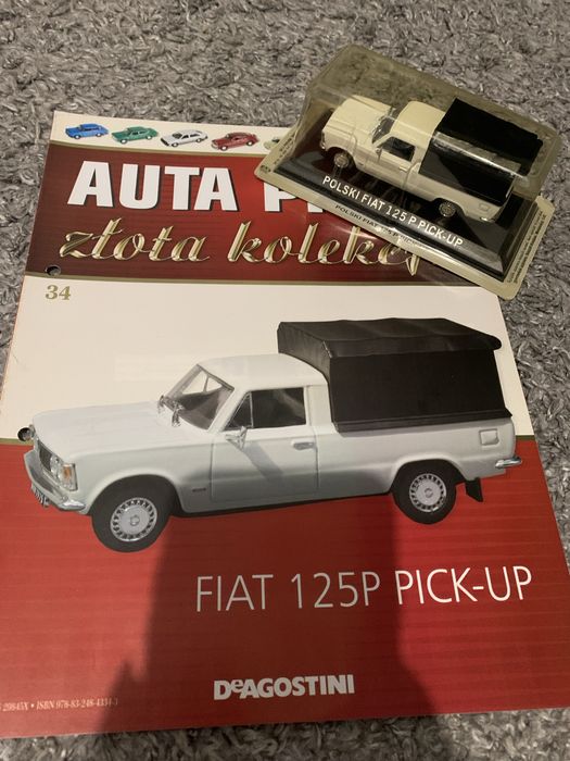 Fiat 125P pick-up auta prl-u zlota kolekcja De Agostini 1:43