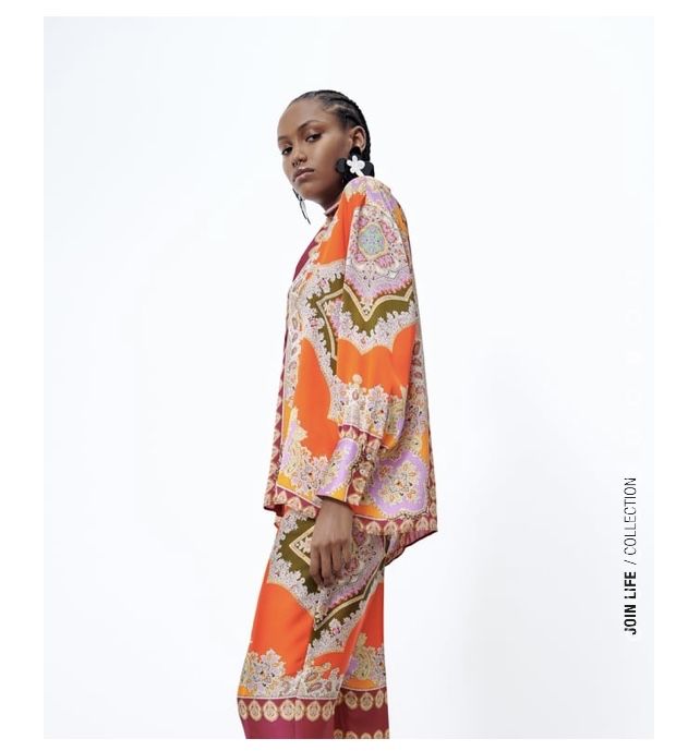ZARA Camisa fluida da colecção verão 2022