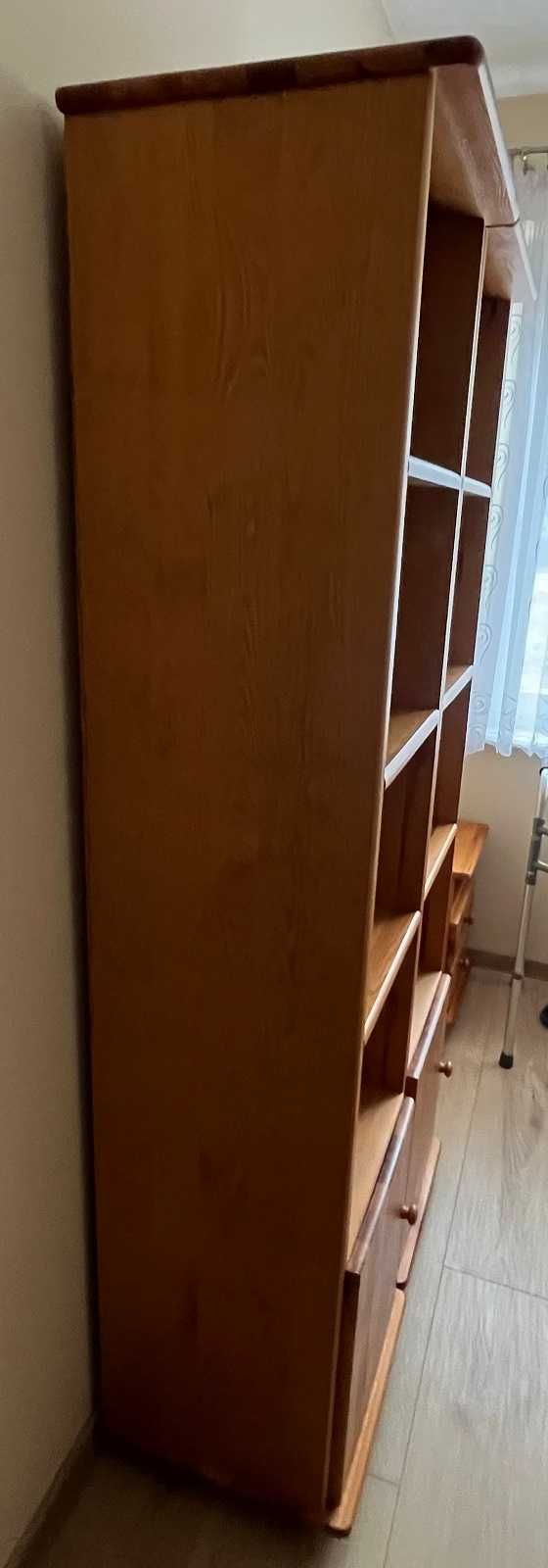 Regał Biblioteczka sosnowa JAK NOWA Kolor OLCHA 2 szt. Komplet