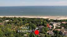 Małe Pole namiotowe kemping 50m od plaży camping Gdańsk Jelitkowo