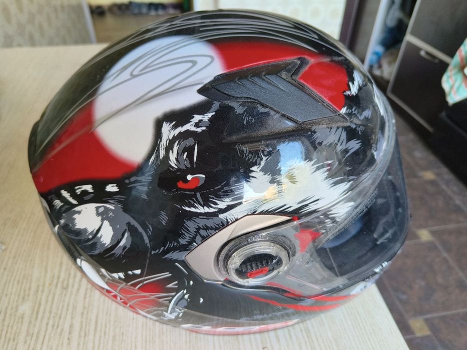 Мотошолом LS2 Black Red