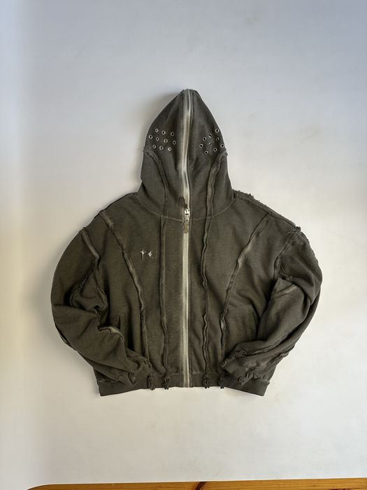 Худі Thug Club zip hoodie худи зип зипка фулл full y2k archive серая