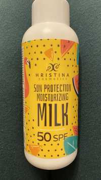 Hristina 50 SPF Naturalne mleczko nawilżające do opalania 150 ml