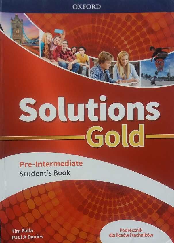 Solutions Gold Pre-Intermediate Student's Book Oxford - podr. używany