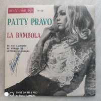 Vinil ep Patty Pravo  -la Bambola -capa/disco excelente c. assinatura