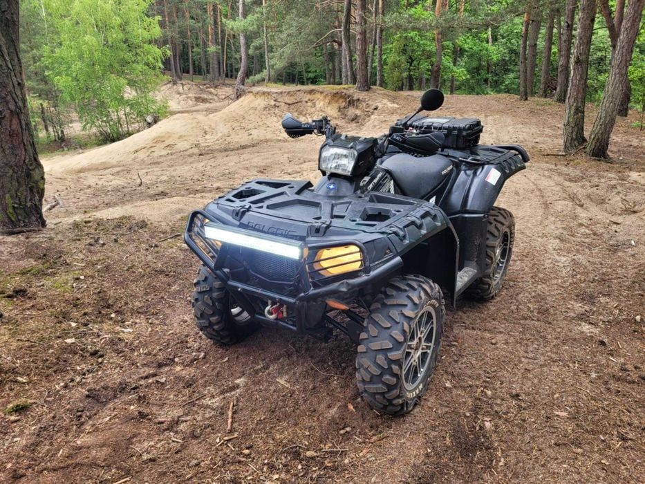 Polaris sportsman 850 EPS  z homologacją , zarejestrowany z pługiem !