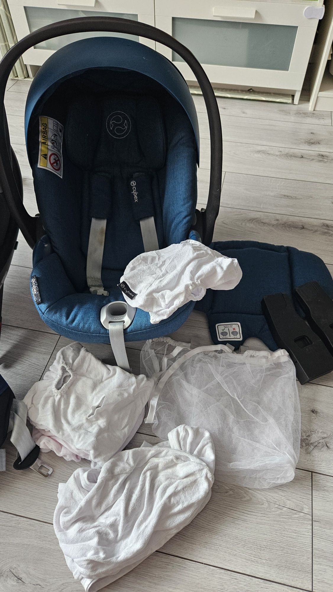 Łupina Cybex Cloud Z2i-Size 0-13+Fotelik obrotowy Cybex Sirona do 18kg