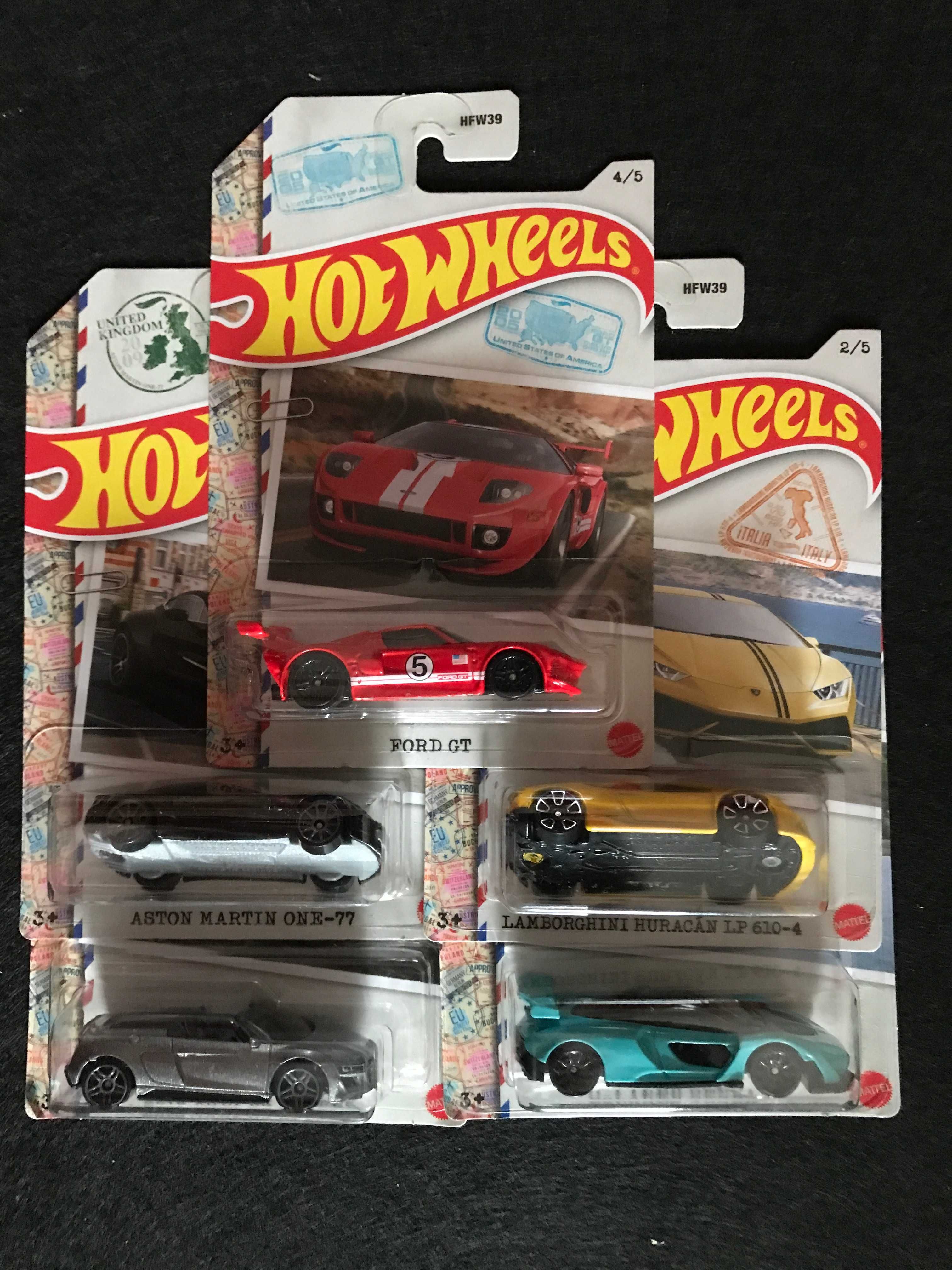 1:64 - HotWheels - International Super Cars 2022 set 5 miniaturas