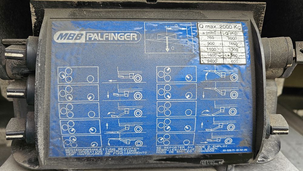 Winda MBB 24V do naczepy, składana