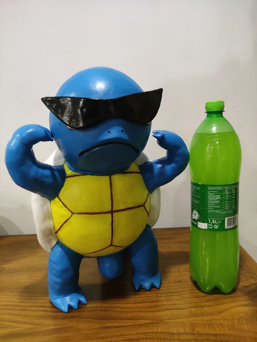 Figura Squirtle Pokémon 40cm Altura