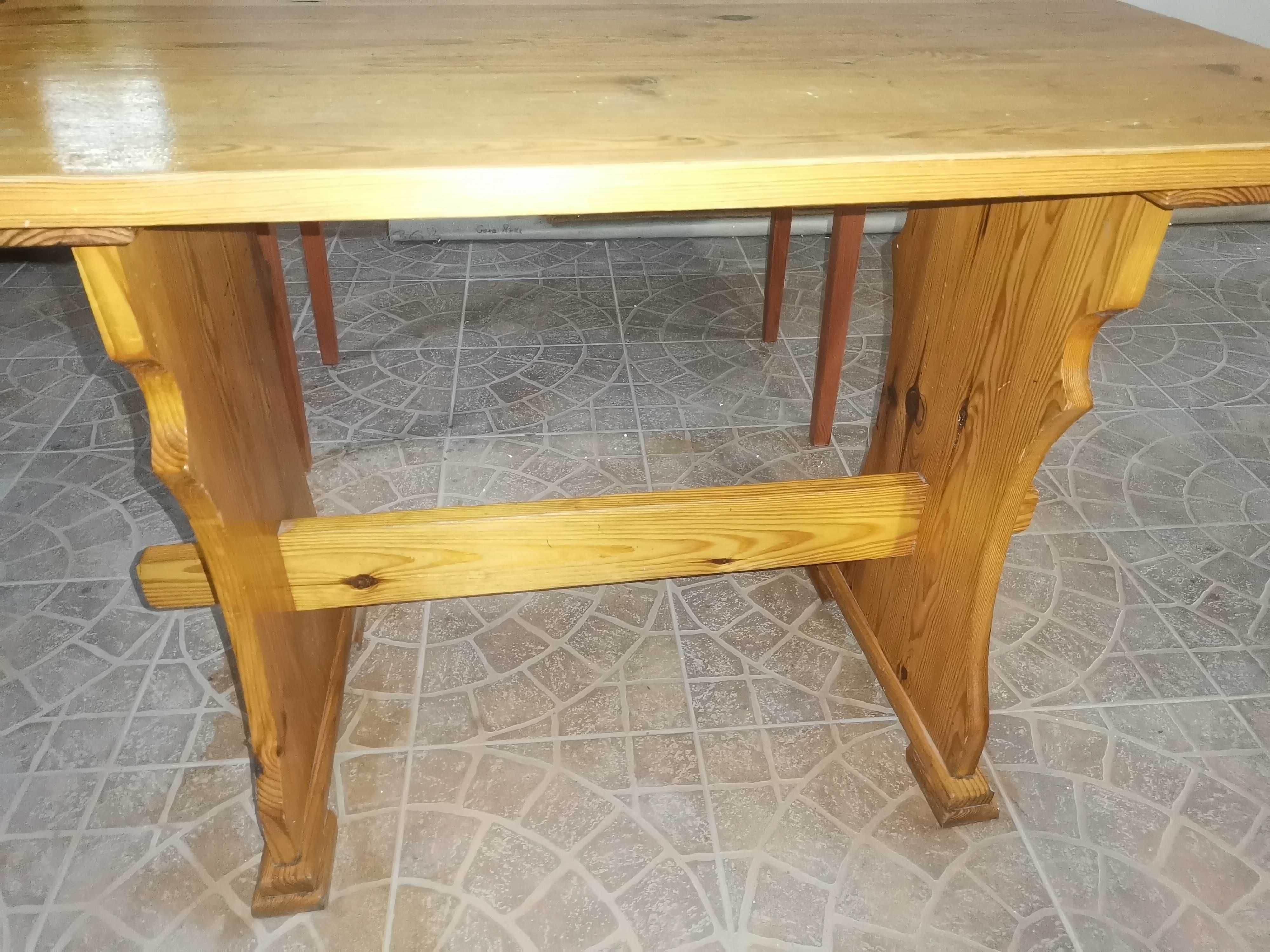 Stół-biurko sosnowe