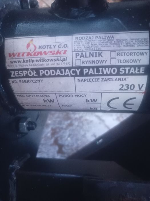 Części do pieca na ekogroszek