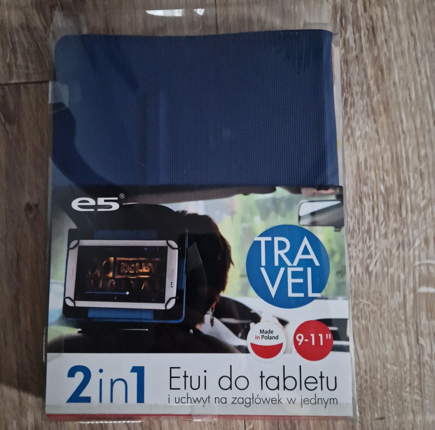Etui na tablet e5 Travel 2w1 9-11" (niebieski)