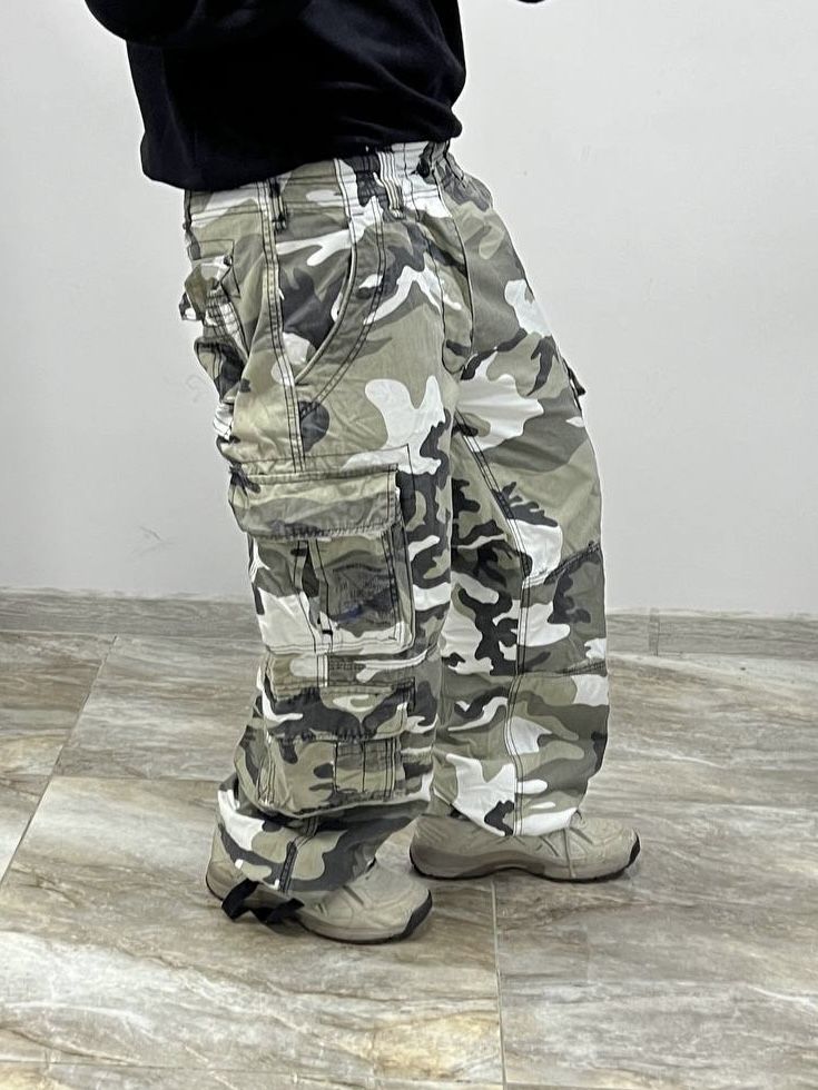 Широкі карго камо штани baggy rap cargo opium y2k широкие штаны реп