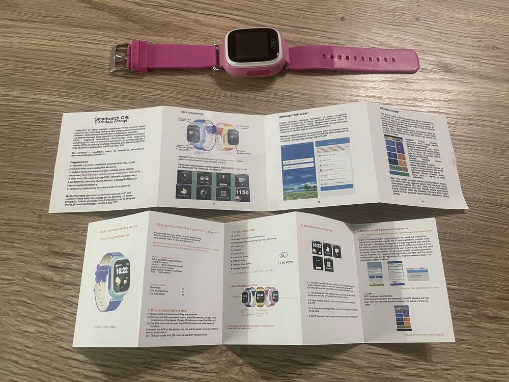 Smartwatch zegarek dla dzieci GPS karta SIM