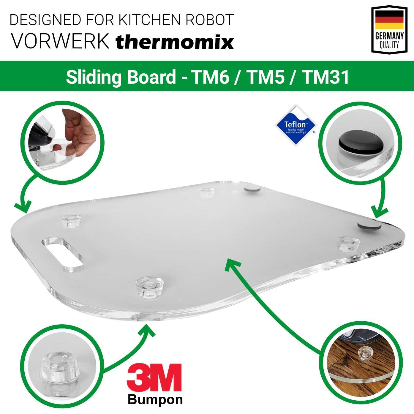 Deska / Podstawka ślizgowa pod VORWERK Thermomix TM6 / TM5 / TM31