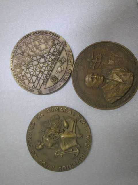 3 medalhas antigas Marinha