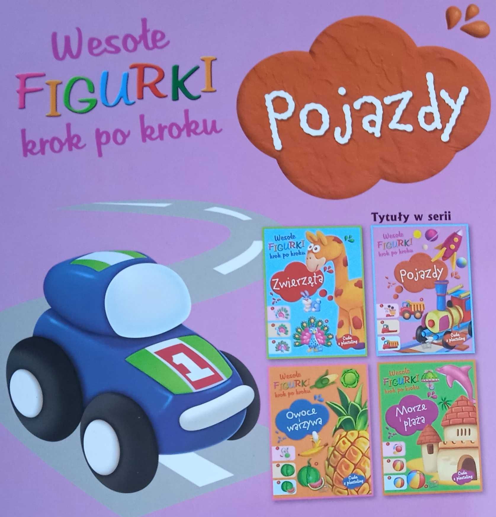 Wesołe figurki z plasteliny krok po kroku POJAZDY