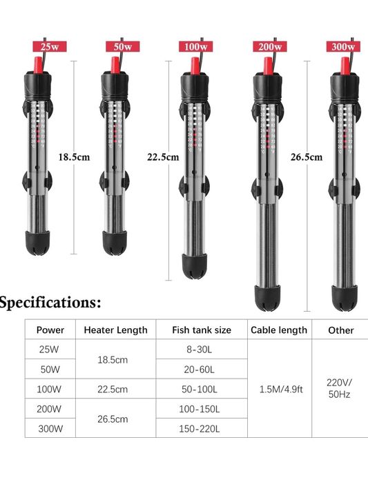 HITOP HP-608 głębinowy podgrzewacz do akwarium 100v