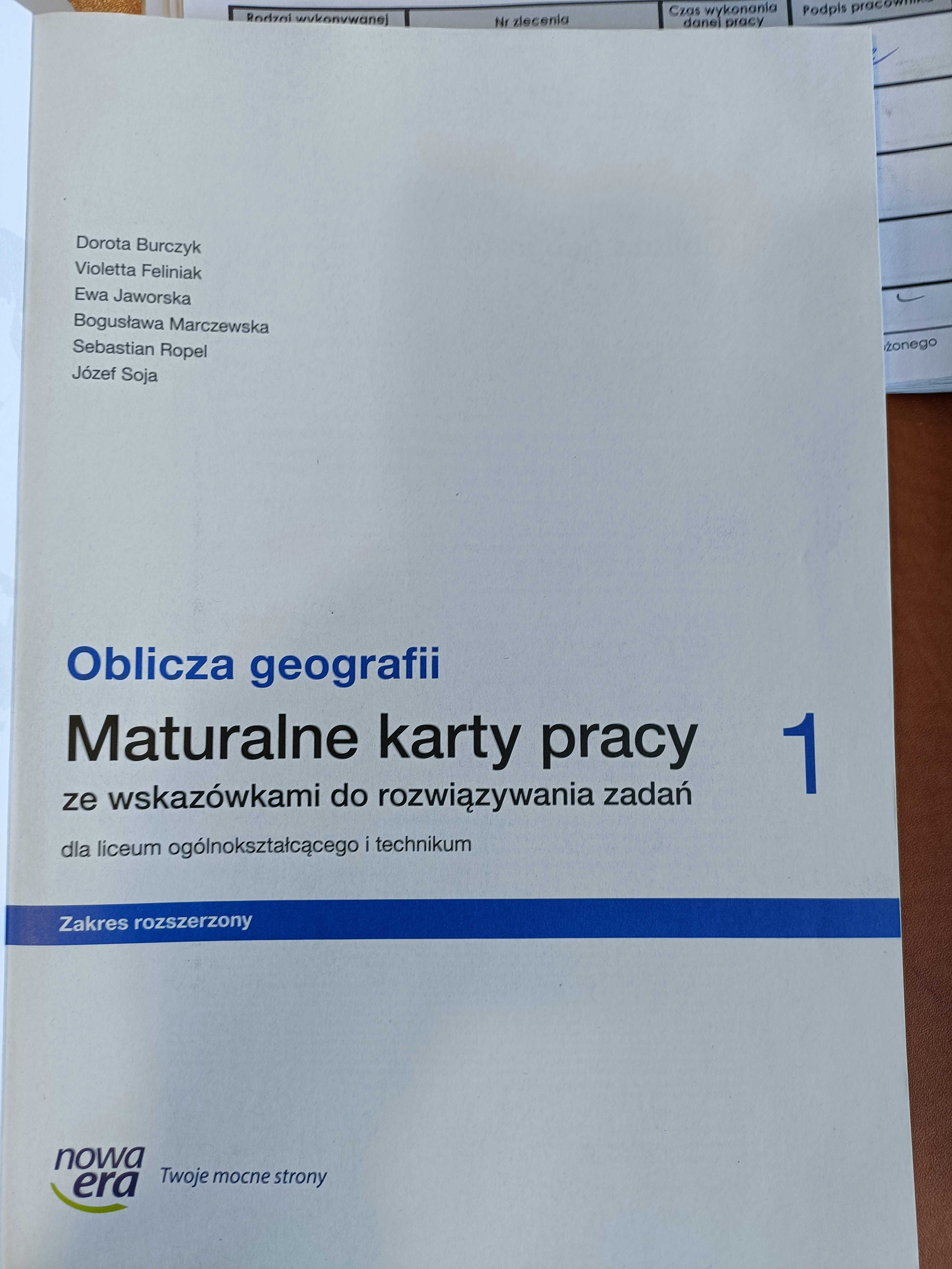 Oblicza geografii. Maturalne karty pracy. Klasa 1