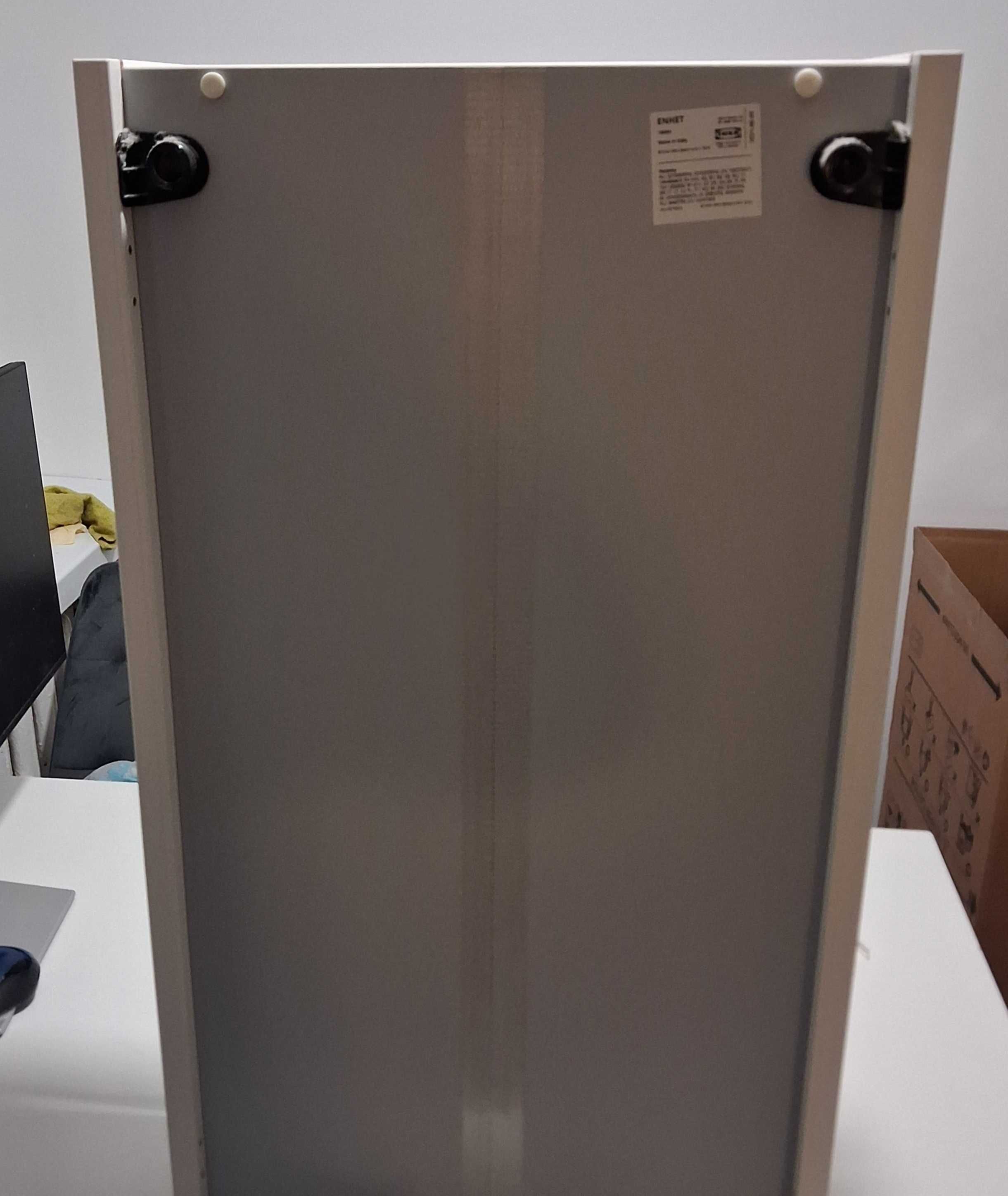 ENHET ikea Szafka z lustrem i drzwiami, biały, 40x17x75 cm