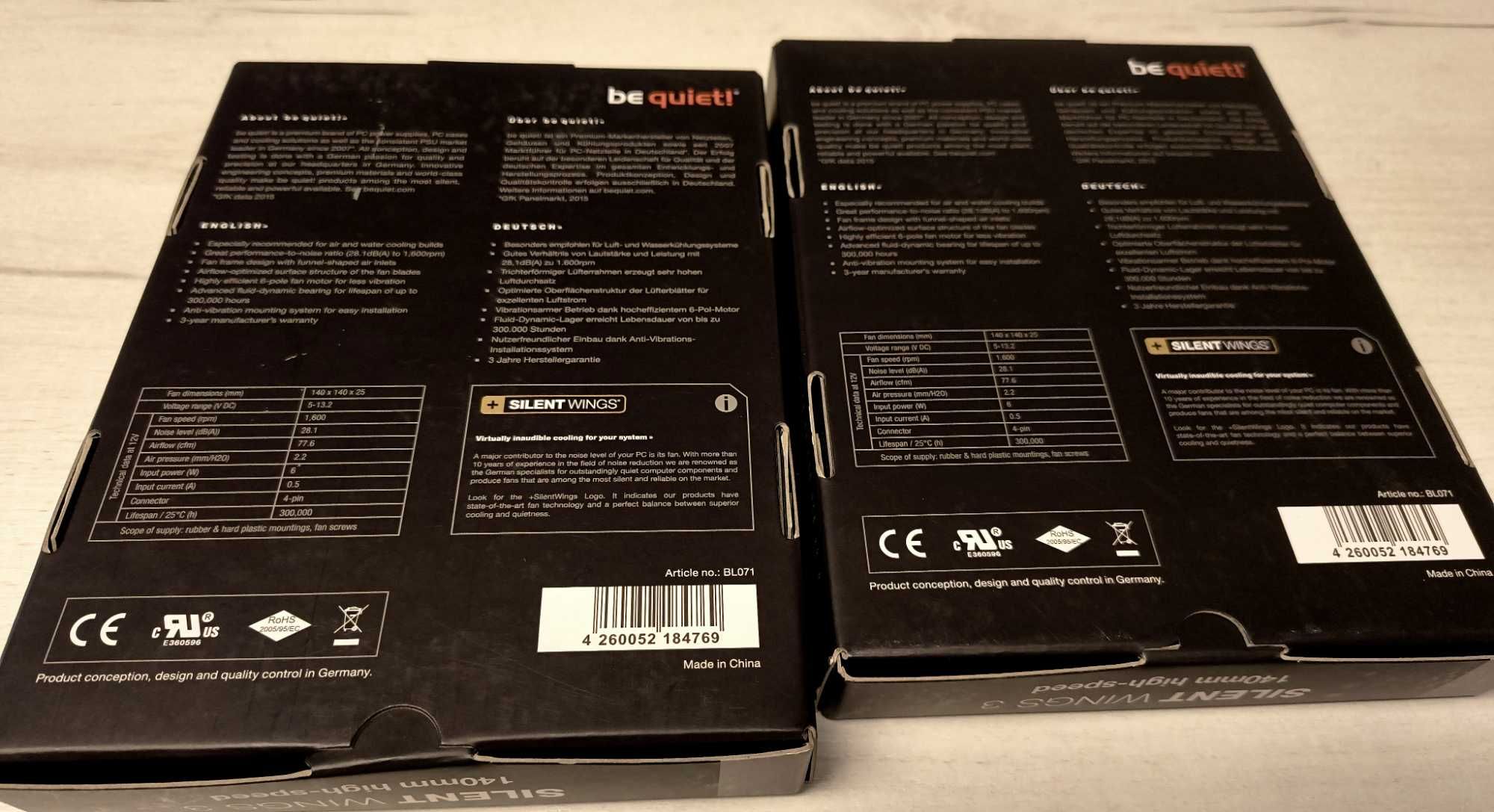 be quiet! Wentylator 140mm BL071 -2 szt + CoolerMaster uchwyt na kartę
