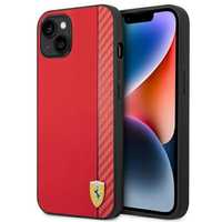 Etui Ferrari iPhone 14 Plus / 15 Plus 6.7" Czerwony Karbon