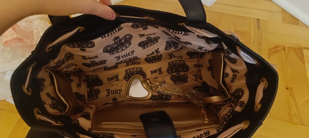 Torebka torba bag czekoladowa juicy couture daydreamer
