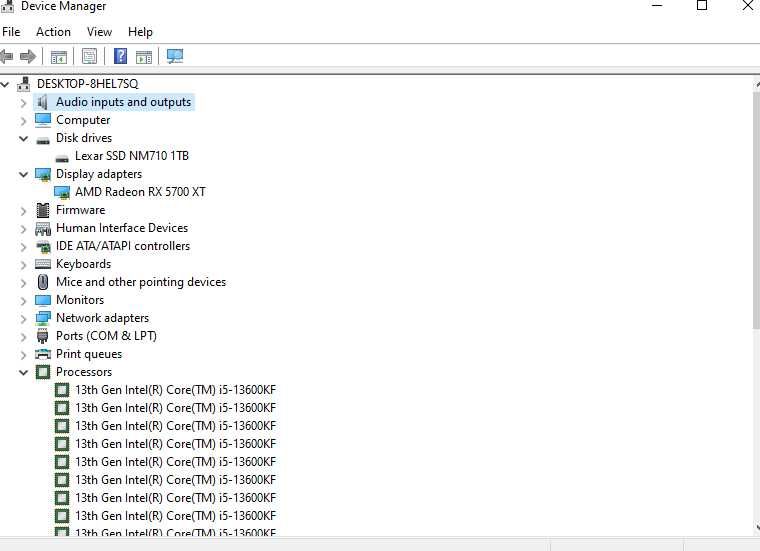 Komputer Gamingowy i5 13600KF, RX 5700 XT + monitor 144hz (OPIS)