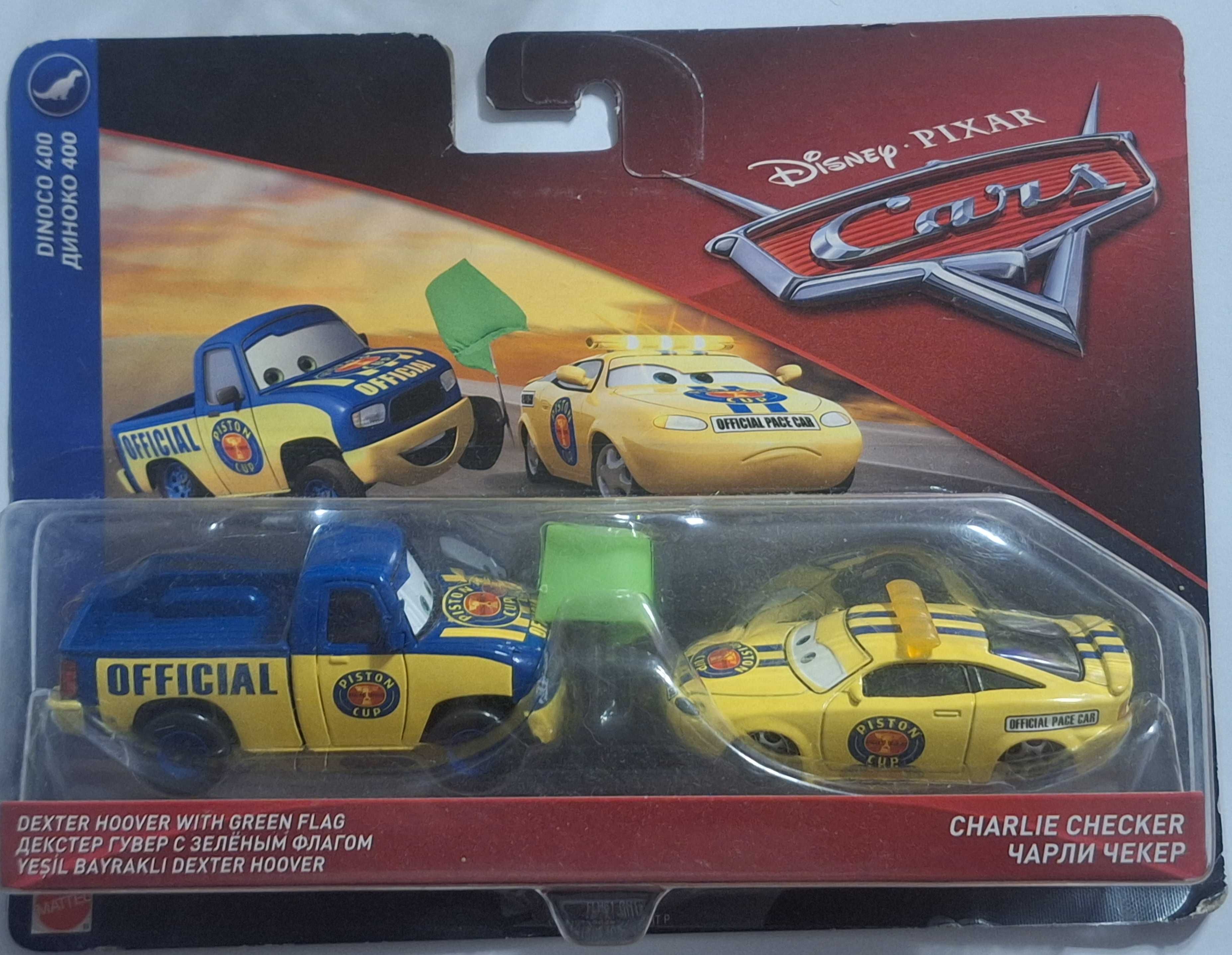 Mattel Auta Cars Dexter Hoover Charlie Checker FLH61