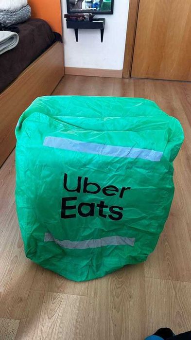 mochila termica uber feats como nova