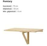 NORBO Ikea stół ścienny z opuszczanem blatem, biurko home
Stół ścien
