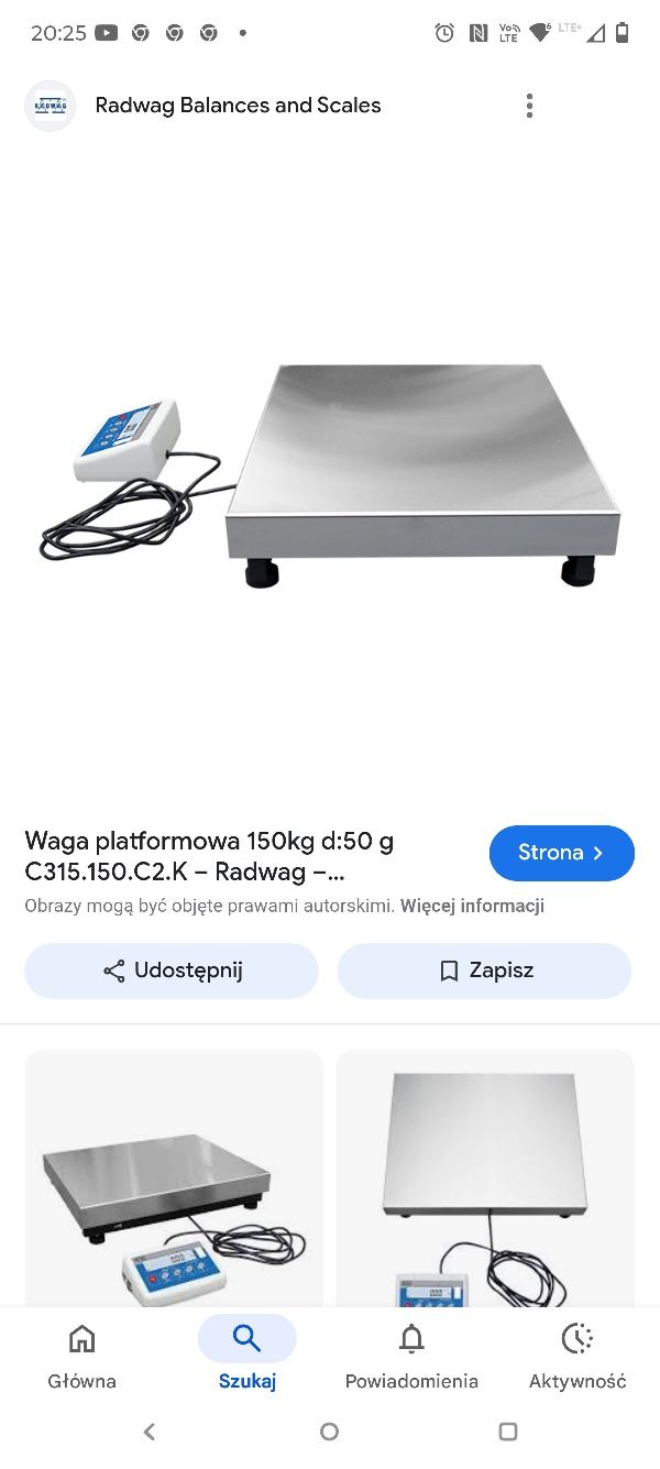 Waga platformowa C315.150.C2.K  Max: 150kg | d: 50g