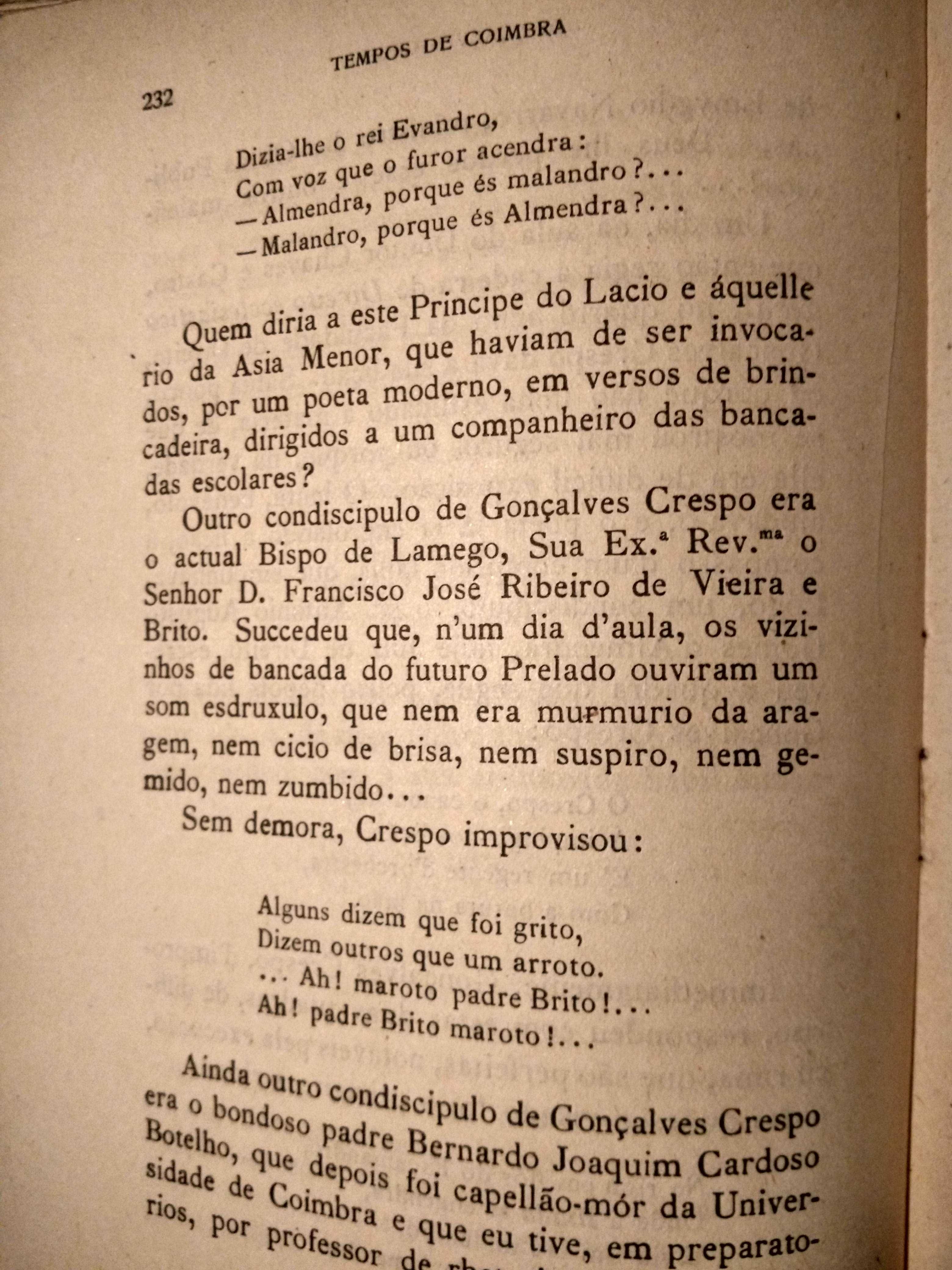 Tempos de Coimbra - 1.ª edição de 1925 -