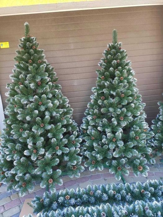 ‼️ Елка новогодняя искусственная со снегом с шишками, ёлочка, ель.Дроп