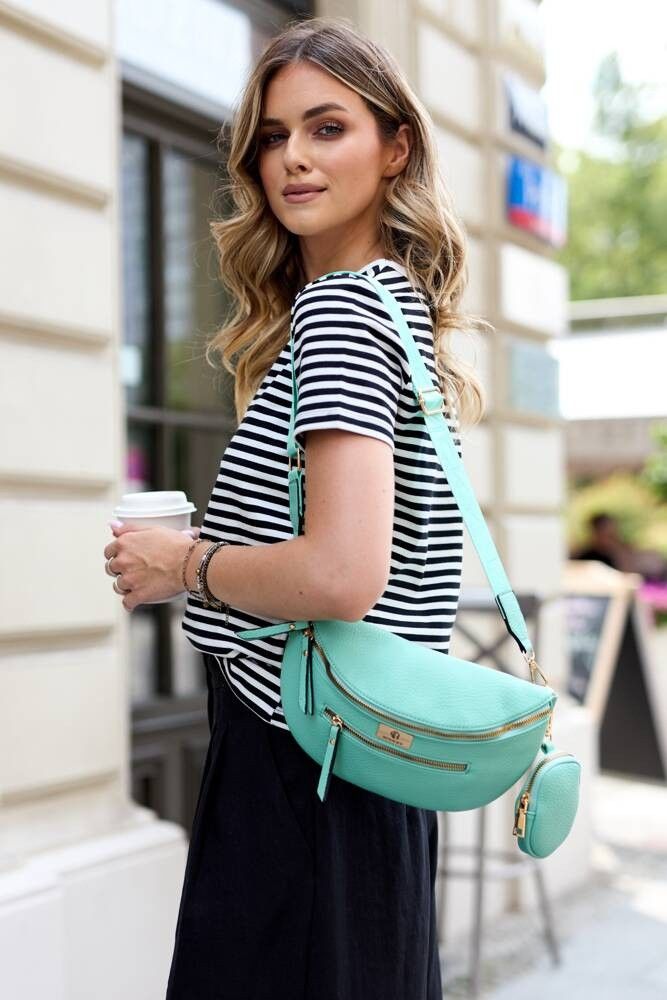 saszetka damska crossbody ze skóry ekologicznej - rovicky