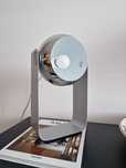Duża unikatowa lampa vintage Massive chrom eyeball space age GRATIS